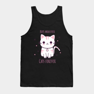 Boys Whatever Cats Forever Tank Top